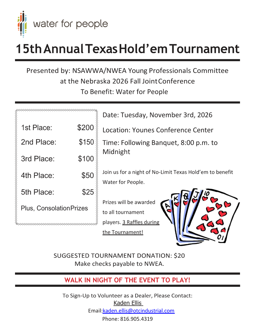 2026 joint fall conference poker flyer
